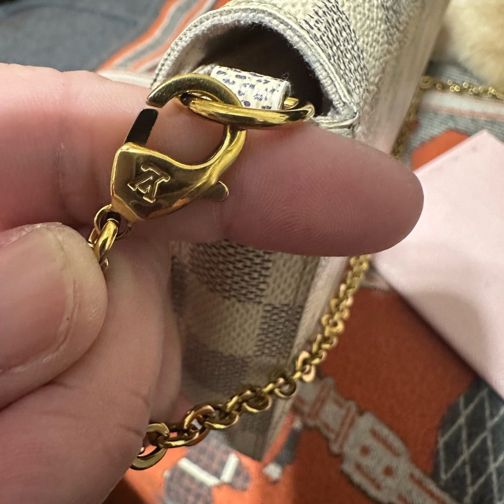 LOUIS VUITTON ❤️🌟MI2146 FELICIE DAMIER AZUR ⭐️ - Picture 6 of 16